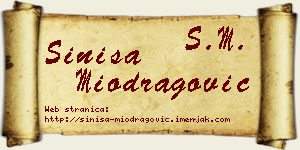 Siniša Miodragović vizit kartica